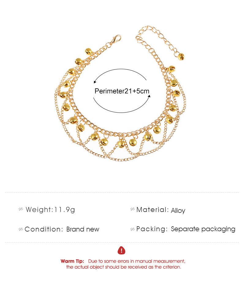 Bohemian Bell Anklet Charms Ankle Bracelet Jewellery Vintage Tassel Anklets For Women Indian Jewelry Beach Foot Bracelet Z40