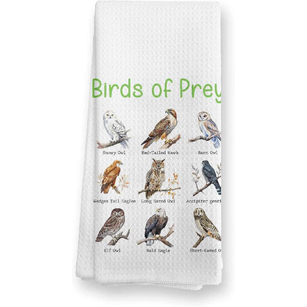 Backyard Bird Kitchen Towels, Gifts for Bird Lovers Watchers Women Men Dish Tea Towels for Kitchen, Birding Gifts Decorative Hand Towels for 01child