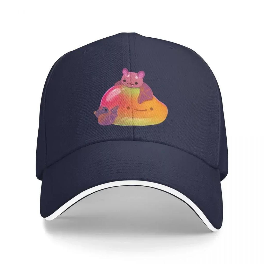 Fruit and Bat Pastel Baseball Cap Black New Hat Unisexs Womens