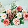 10Pcs/lot Artificial Calendula Silk Flower Wedding Decor Scene Layout Dew Lotus Bouquet Home Decoration Party Flower Arrangement