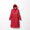 Women Hooded Long Puffer Jackets White Duck Down Autumn Winter Ultra Lightweight Keep Warm Coats