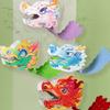 Traditional Chinese Dragon Head Mask 3D Dragon Boat Racing Toy  New Year Decor