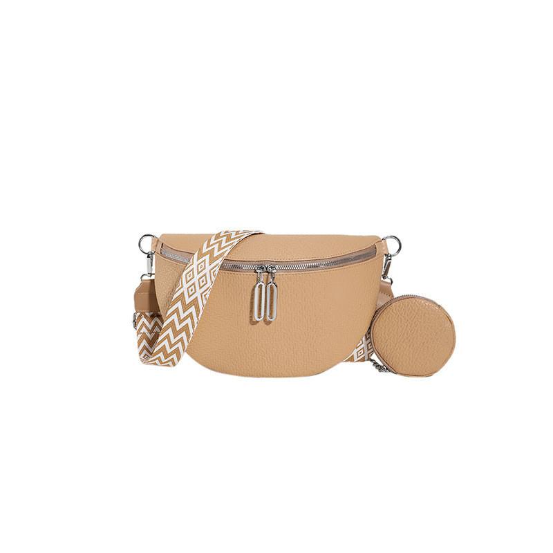 

Chic Large Capacity Saddle Bag For Women In Solid Colors Ideal For Commuting And Daily Use хакі