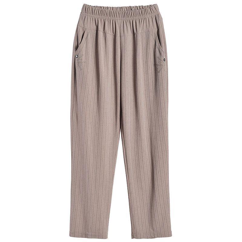 Summer Thin Large Size Nine-Point Pants for Middle-Aged and Elderly Women
