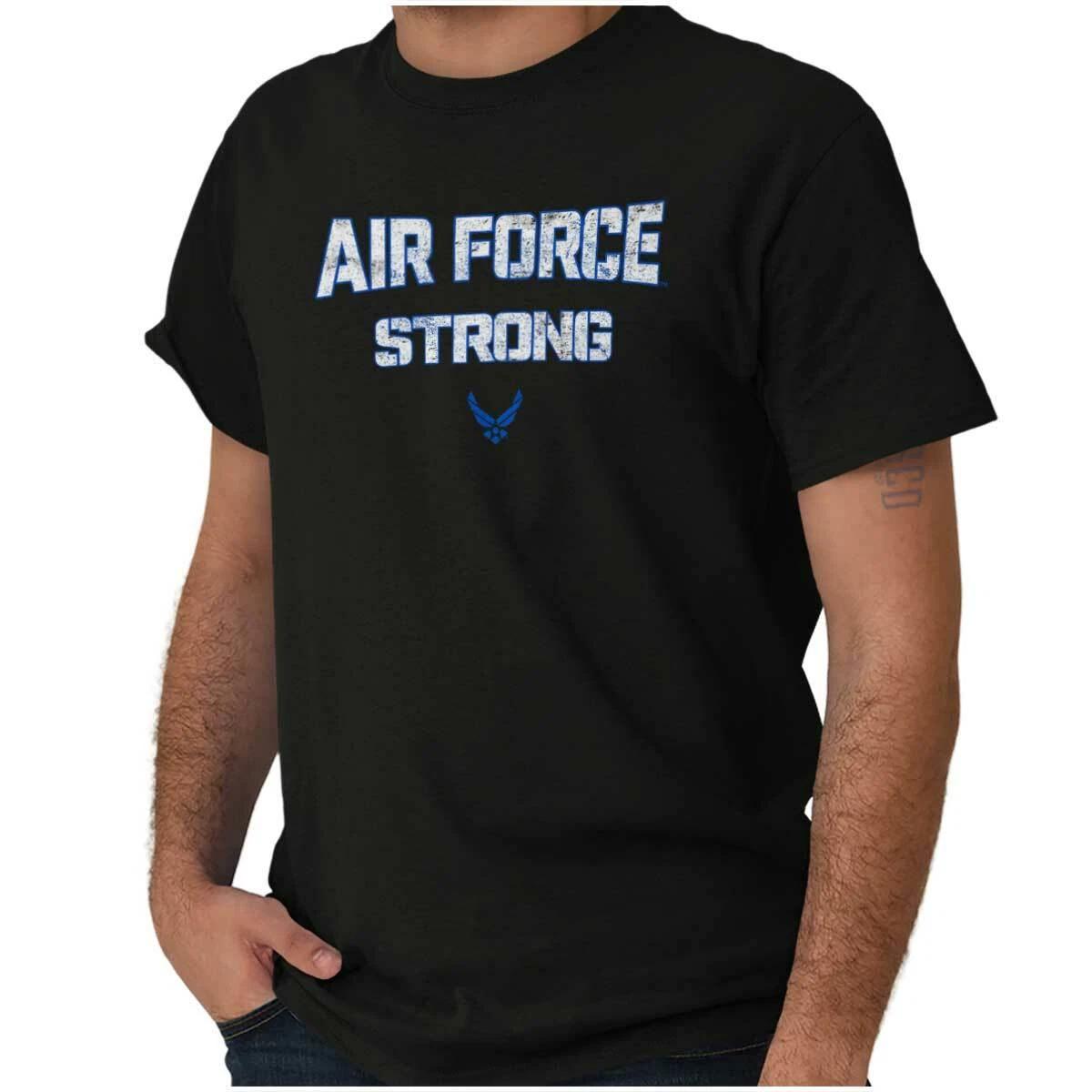 United States Air Force Strong USAF Logo Womens or Mens Crewneck T Shirt Tee XXXXL