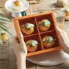 Handmade Dessert Gift Box Bronzing Process Mooncake Packaging Boxes Durable   Guest Party