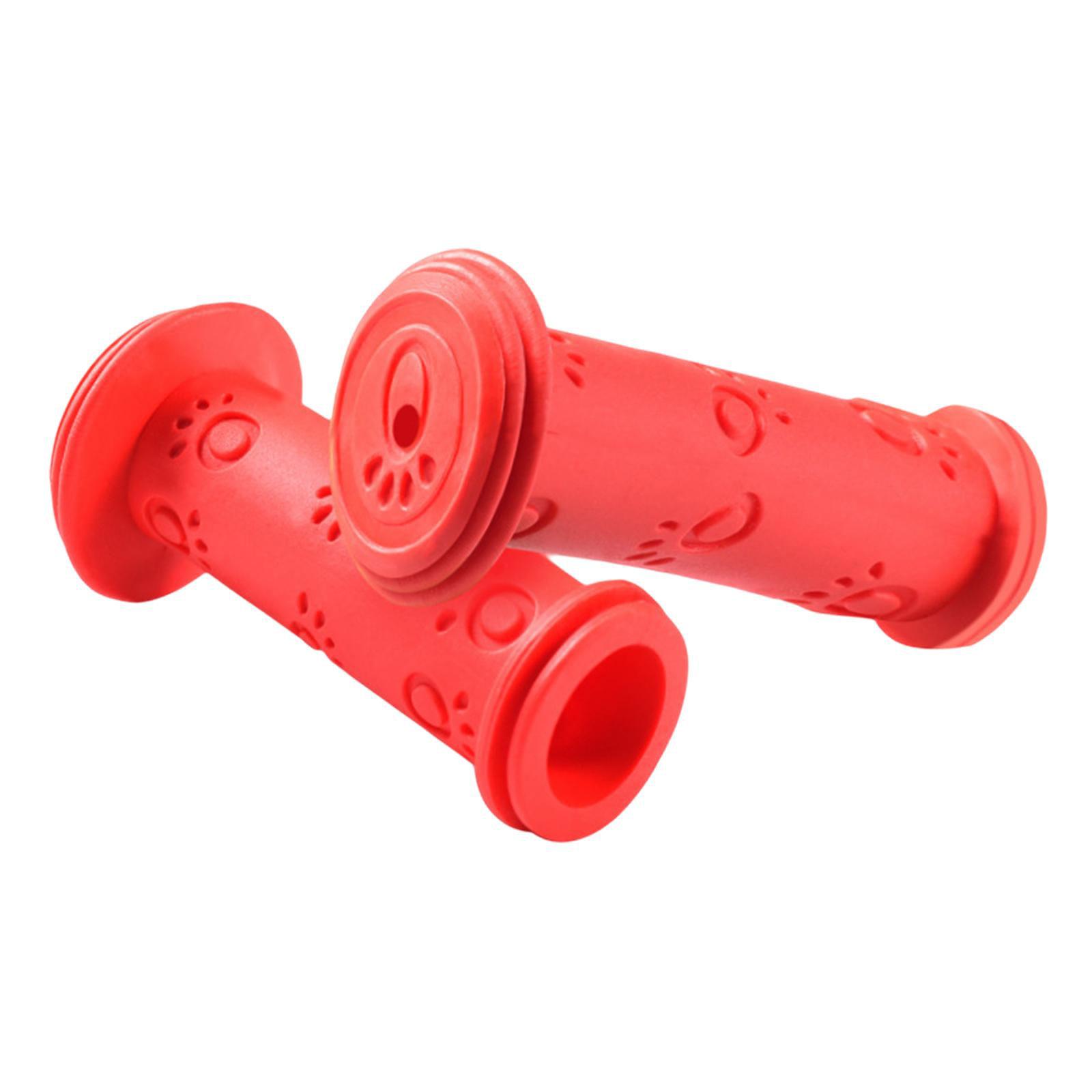 

Удобные ручки для руля велосипеда, нескользящая текстура и простая установка, цветные ручки для детского трехколесного велосипеда красный