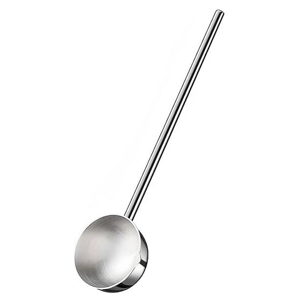 

Мини глубокая ложка из нержавеющей стали кастрюля для горячего масла сковорода для молока с носиком для заливки соусник с длинной ручкой термостойкие кухонные принадлежности для приготовления пищи