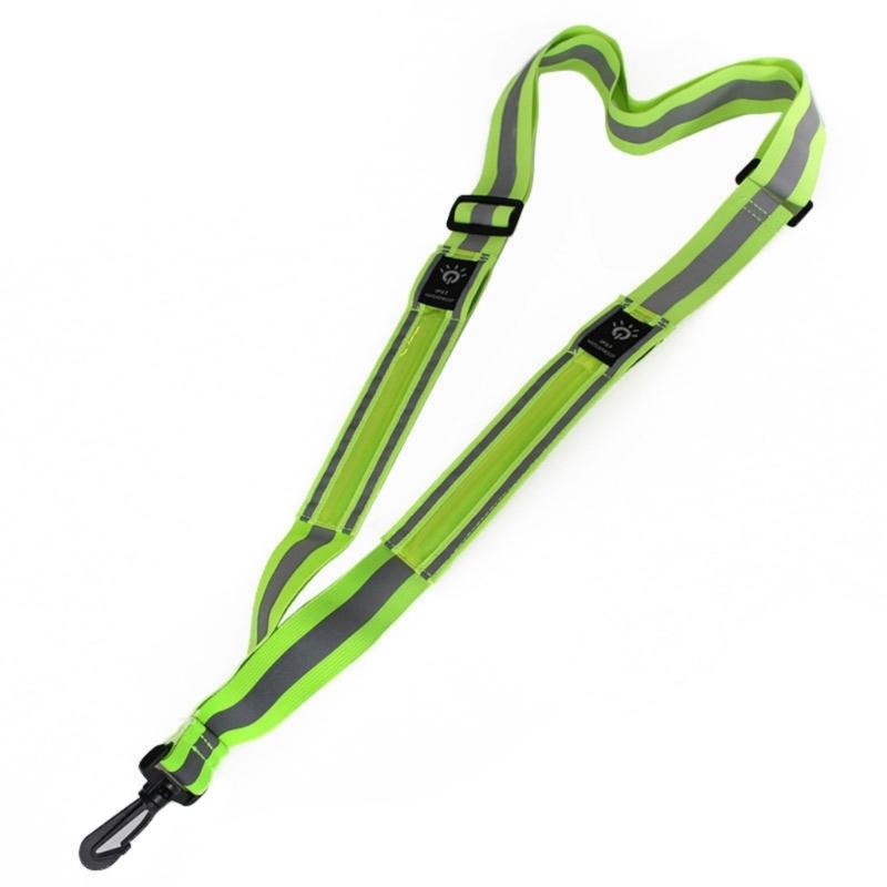 

Светодиодный пояс для бега Перезаряжаемый светодиодный светоотражающий ремешок для ходьбы для ночного бега и ходьбы 1