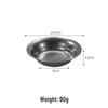 Retro Stainless Steel Y-Shaped Deep Plate for Snacks, Hot Pot, Oil Dishes, or Fruit Salad