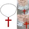 Minimalist Gothic Wood Crucifix Necklace User Friendly Lightweight Design For Everyday Stylish Wear