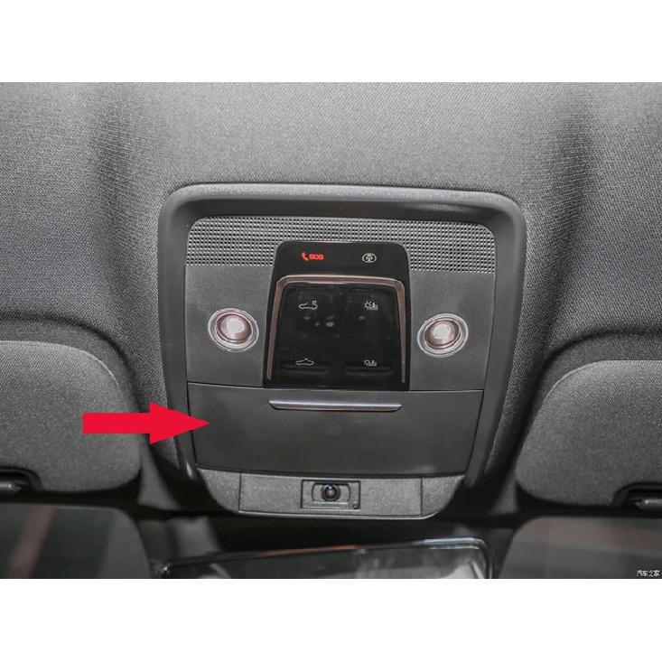 For BYD Han Ev Dm   Car Accessories Stainless Steel Interior Reading Light Horn Hood Decorative Sequ