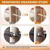 Durable Galvanized Finish Metal Stud Shoes Heavy Duty Smooth Stud Guards Rust-Resistant Plumbing Tools Pipe Installation