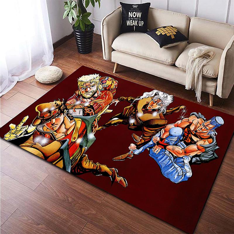 Jojo's Bizarre Adventure Carpet for Living room,Non Slip BATHROOM mat,Portable Lightweight Picnic Mat,bedroom Decor Rug