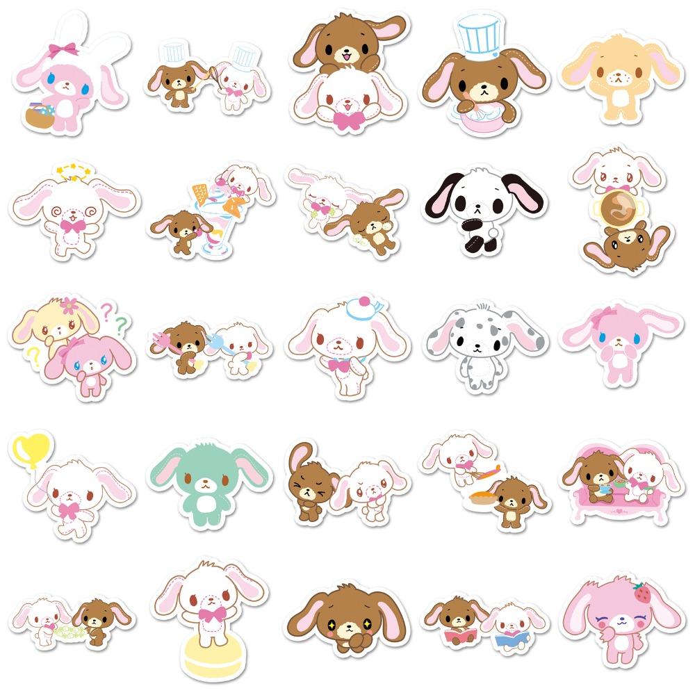 50Pcs Sugarbunnies Stickers Luggage Water Cup Stationery Mobile Phone Car Scooter Laptop Refrigerator Decoration Diy Decals