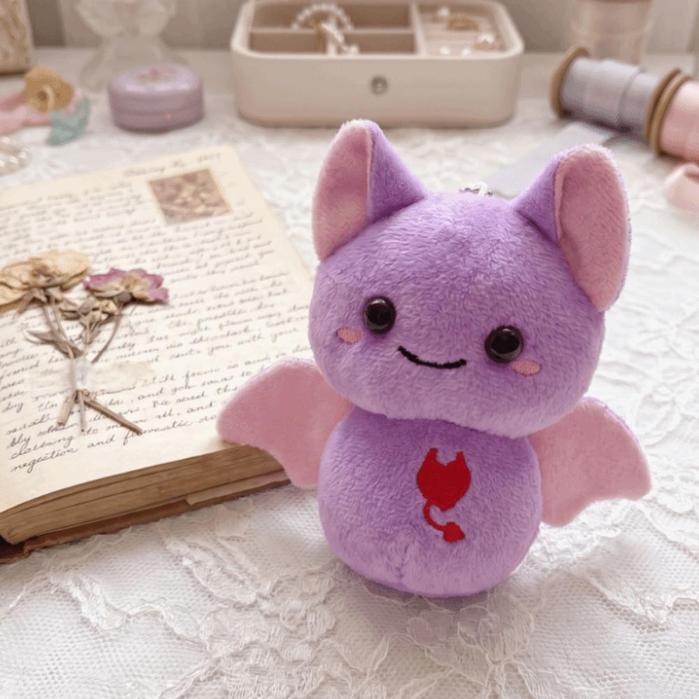PP Cotton Bat Plush Keychain Cartoon Stuffed Toy New Halloween Bag Pendant Daily Use
