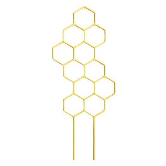 

Potted Plants Trellis Honeycomb Shape Houseplant Trellis Plant Climber Support Garden Trellis for Climbing Plants Hoya Pothos жовтий