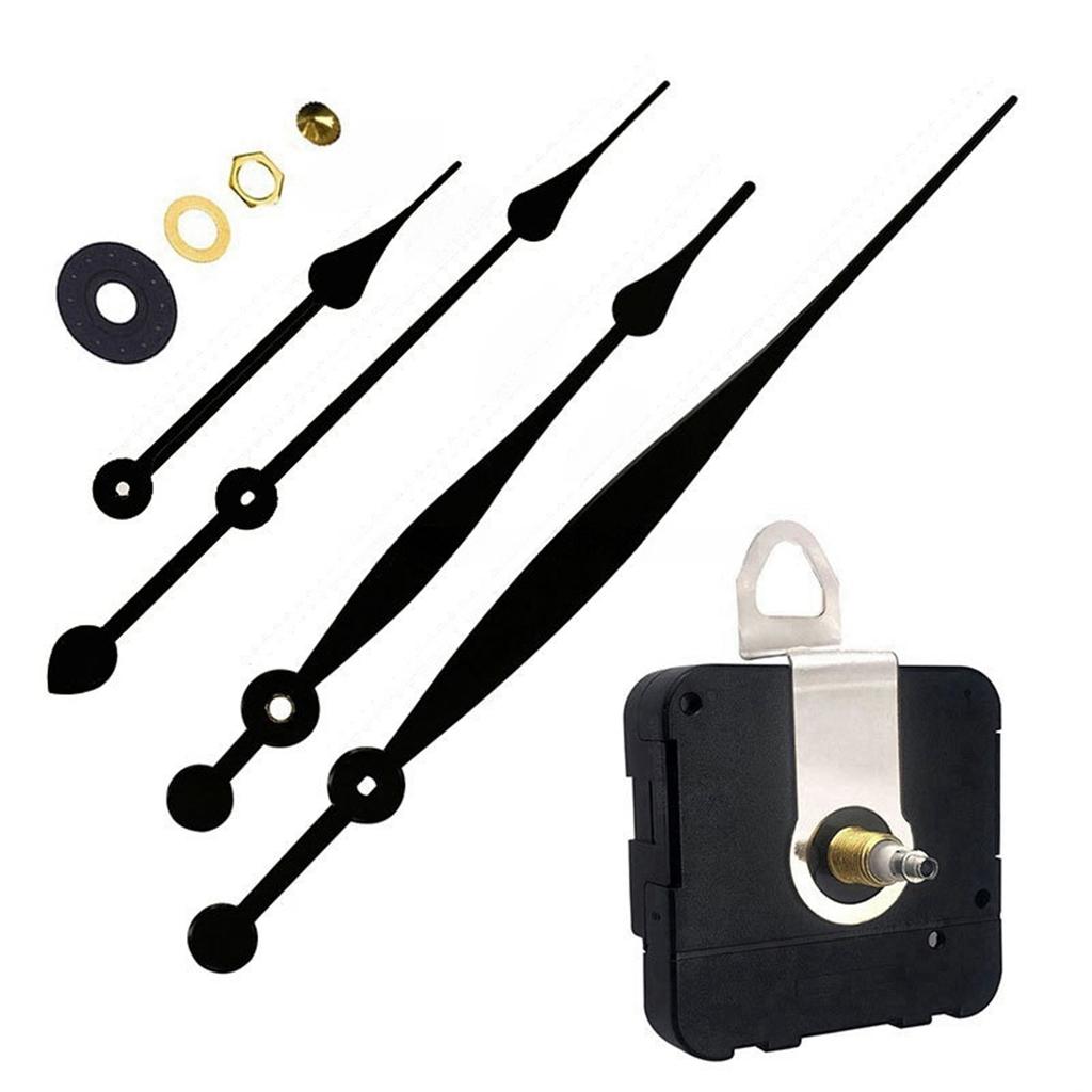 Long Shaft Clock DIY Clock Kit For Home Decoration Adjustable Hour Hand Size Black And Gold Color Options Clock Accessories