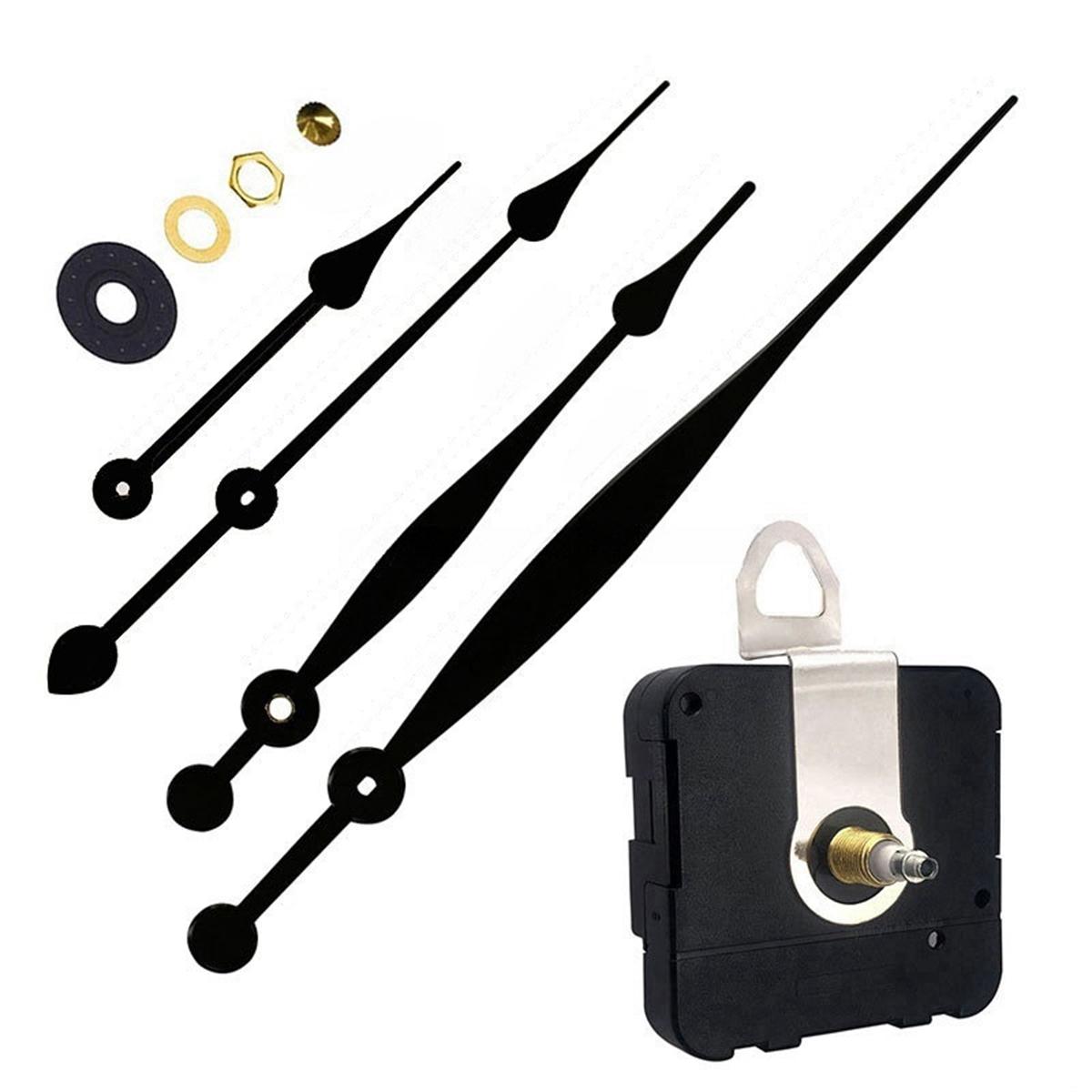 Long Shaft Clock DIY Clock Kit Adjustable Hour Hand Size Black And Gold Color Options Wall Clock Movement For Home Decor