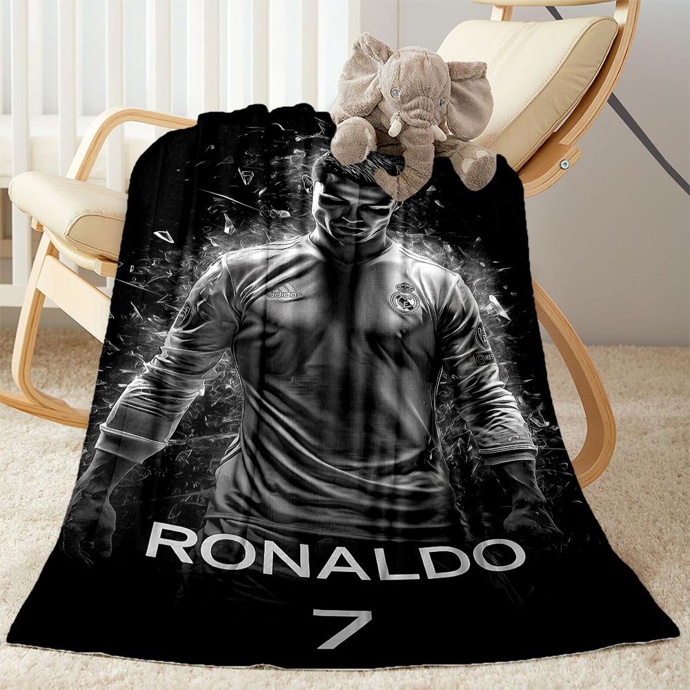 Cr7 Football Legend Blanket Soft & Cozy Perfect for Sofa Chair Bedding All-Season Use Digital Print Gifts For Family Or Friends