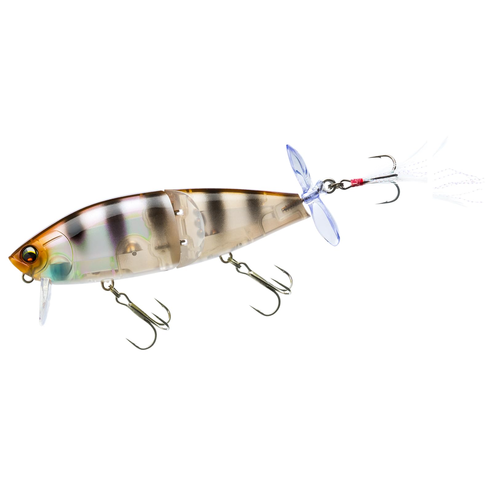 

DUEL Wake Rider 85mm Floating Ghost Bluegill Bass Wake Bait Joint Body Prop L-Bass