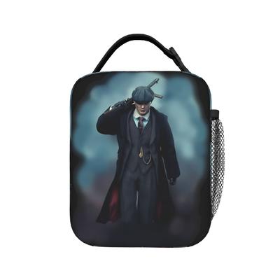 Tommy Shelby Peaky Blinders Lunch Bag Casual Lunch Box For Unisex School Portable Cooler Bag Oxford Print Tote Food Bags