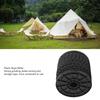 Reflective Camping Rope Texture Weaving 164ft 4mm Polyester Parachute Cord for Travel Hiking Backpacking Black