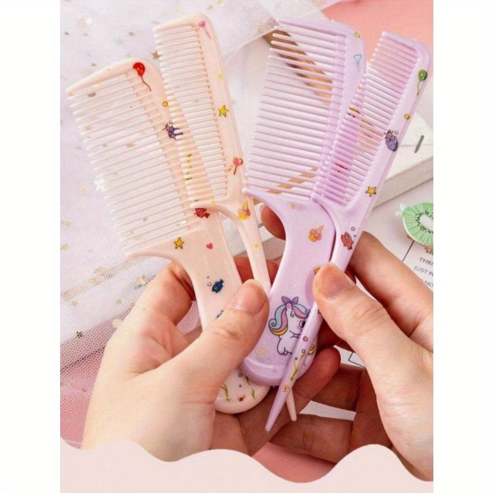 2-piece/set cute comb set, portable anti-static hair comb, comb gift