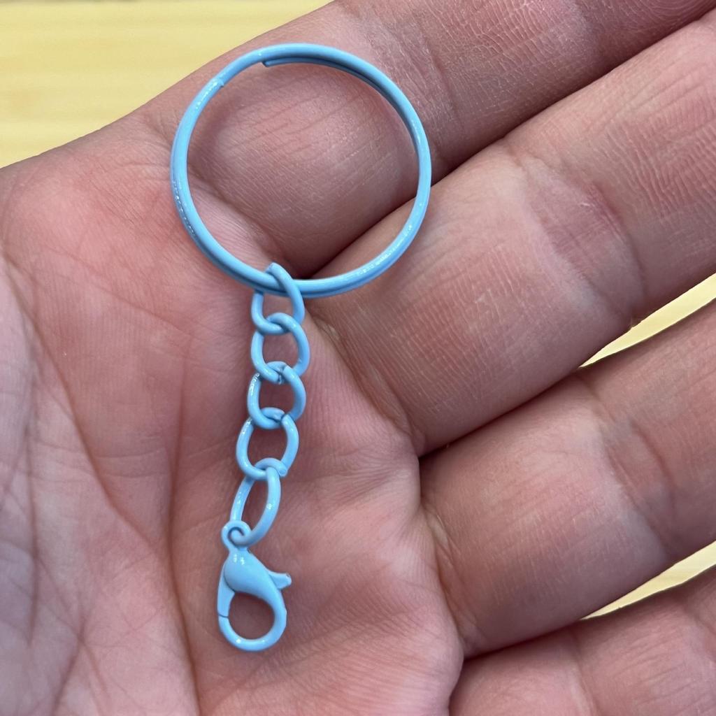 DIY Hand-Painted Doll Keychains Set with Lobster Clasp Rings