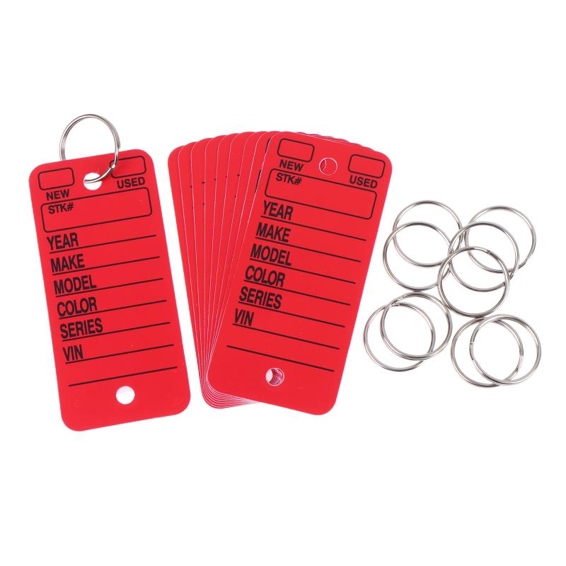 10Pçs Chaveiro de Carro Estiloso em Formato de Cartão Etiqueta de Nome de Animal de Estimação Acessório de Cintura DIY Pingente de Bolsa Etiqueta Manuscrita