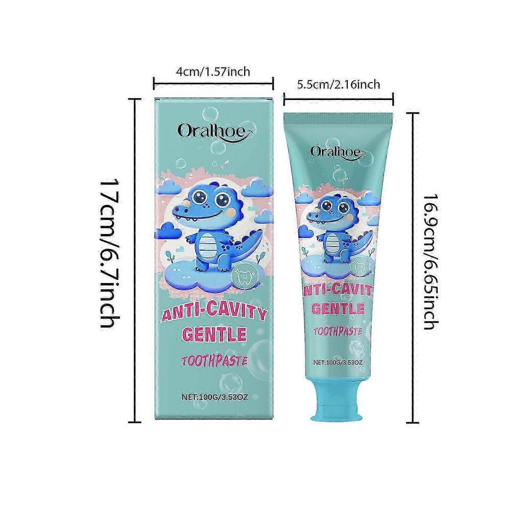 Kids Fluoride-Free Toothpaste with Nano Hydroxyapatite - Bubblegum Berry Flavor - Gentle Remineralizing Formula for Children's Teeth