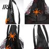 Decorative Spider Pendants Halloween Witch Hat Hanging Decor, Web Ribbon Prop Party Streamers for Party, Dark Wizard Costume Accessory Masquerade