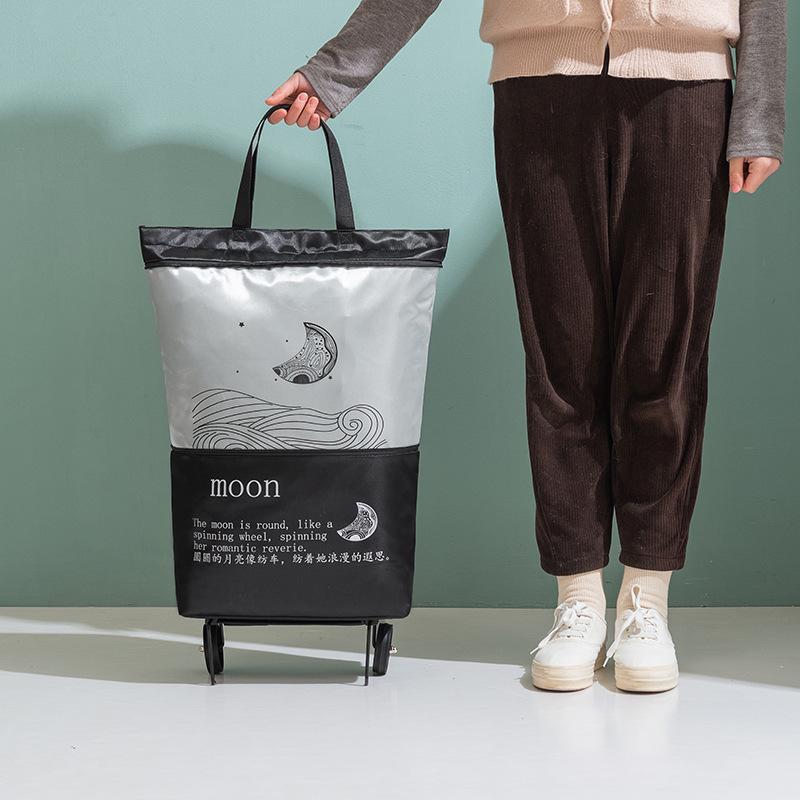 Joey Foldable Shopping Cart: Portable, Large, Thickened Hand-Held Bag with Extra Supermarket Bag