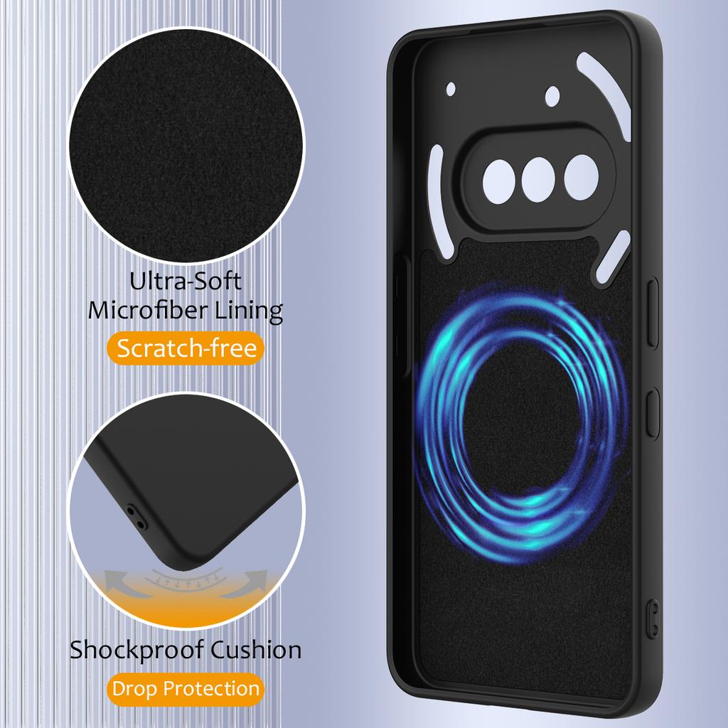 For Nothing Phone (3a) Case Compatible with MagSafe Anti-Drop Liquid Silicone Phone Cover