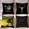 Street eeEagleS Cushion Cover Short Plush Cushion Cover Double Sided Print Washable Sofa Pillowcase Home Decor Gift