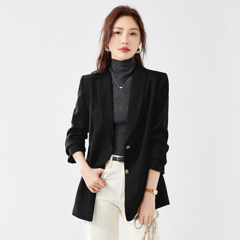 TERRE BLEUE Women's Loose Fit Commuter Blazer