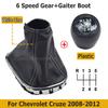 5/6 Speed Hand Speed Ball Gear Shift Knob Gaiter Boot Dustproof Cover For Chevrolet Chevy Cruze 2008 2009 2010-2012