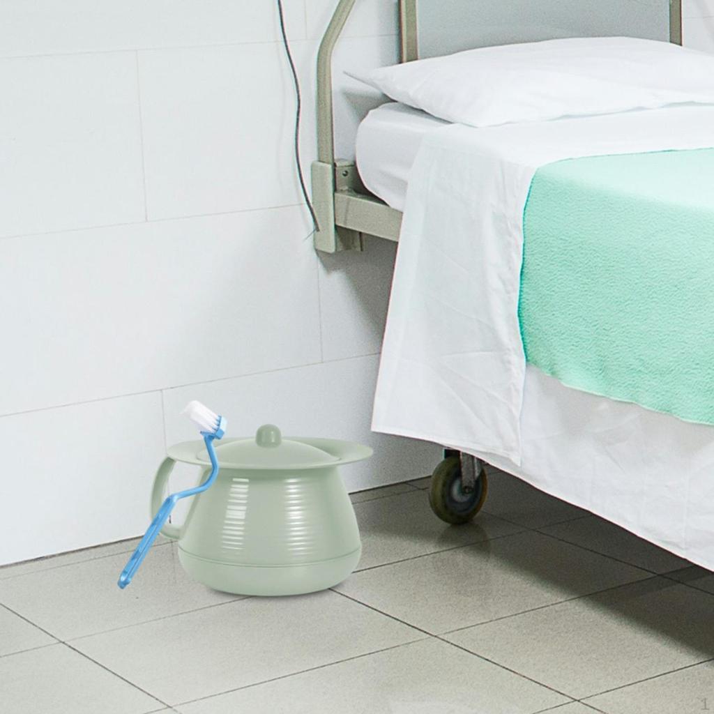 Haushaltsspucknapf Nachttisch-Urinal mit Deckel Toilettentopf für Innenreisen Schlafzimmer
