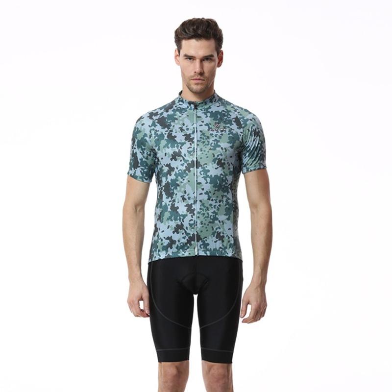 Set di abbigliamento da ciclismo per bicicletta a maniche corte estivo da uomo Maglie sportive Tute Abbigliamento da bicicletta Completo da corsa Collant da ciclismo