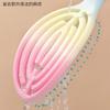 Macaron Big Bend Comb Hair Massage Comb Men's Fluffy Comb Curly Hair Styling Comb Arc Nine Ribs Comb