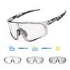 Kapvoe Color Photochromic Cycling Glasses MTB Sunglasses for Men Women Sport Speed Mountain Bike Bicycle Cycl Eyewear Goggle