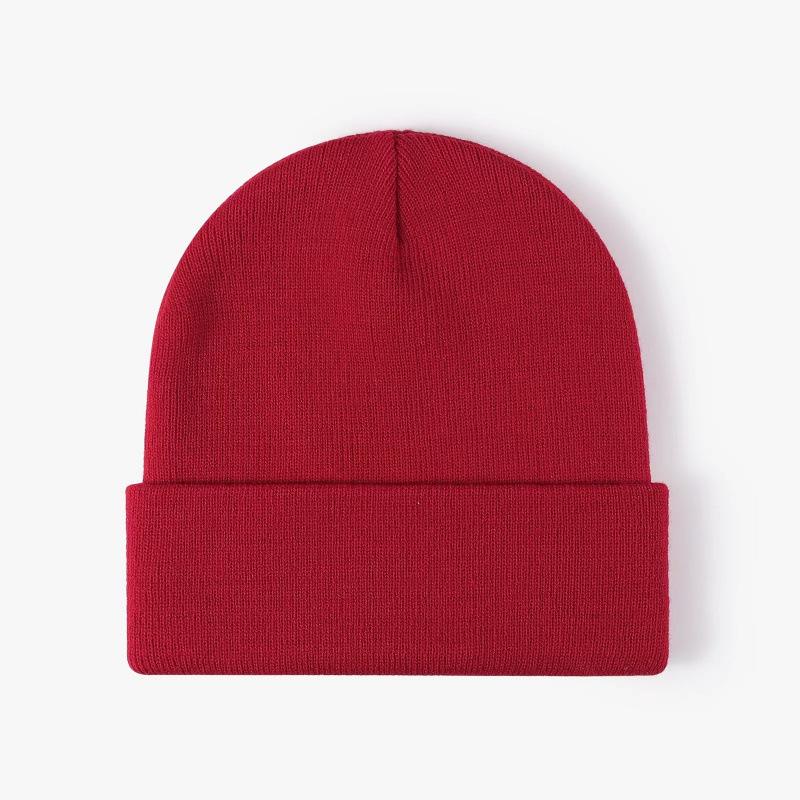 Winter New Warm Knitted Wool Hat LOGO Embroidery Show Face Small Fashion Pullover Hat Ear Protection Hat
