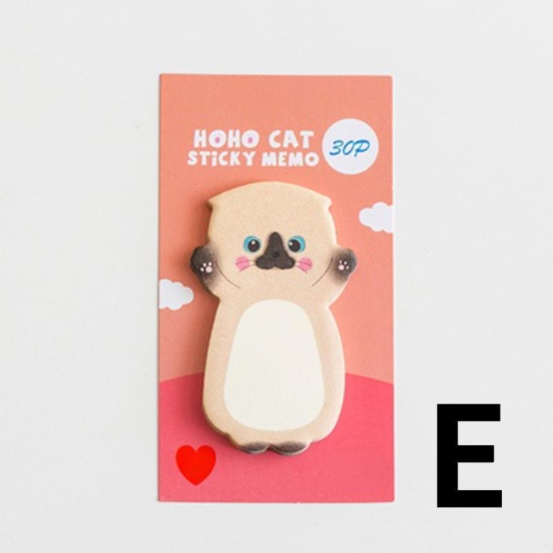 1 db Cute Cat sorozat öntapadós cetlik diáküzenet matrica N Times jegyzettömb Scrapbooking iskolai címke levélpapír