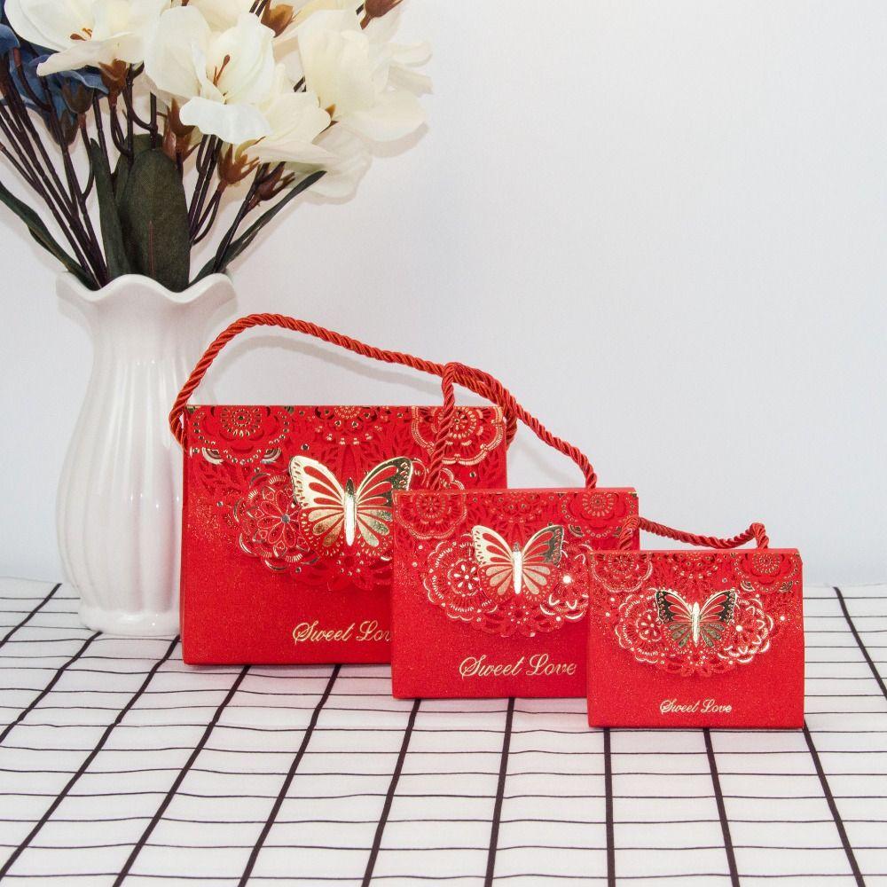 Paper Box Cutout Butterfly Candy Box Multicolor Wedding Gift Packaging Box  Birthday Party Gift