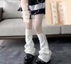 New Arrival Star Hand Sleeves Japanese Style Knee-Length Breathable JK Hot Girl Knitted Polyester Sock Covers Winter Warmth Leg