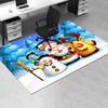 Christmas Santa Claus Snowman Reindeer Winter Wonderland Kids Poster PrintOffice Mat Perfect for Home Decor Office Desk Chair Rugs Chair Car