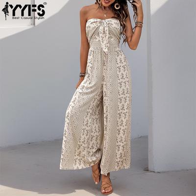 Monos y mamelucos de cintura alta sin mangas con estampado de bloques de color para mujer, moda informal de verano y primavera