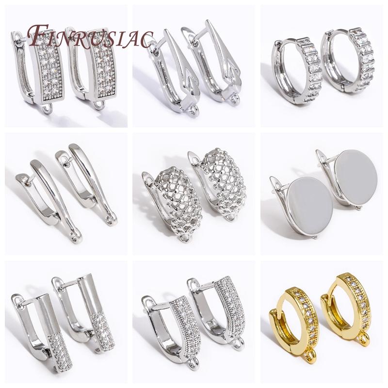 18K Real Gold Plated Basic Earwires Fasteners Earring Hooks Shvenzy Accessories For DIY Fashion Women Earrings Making Findings