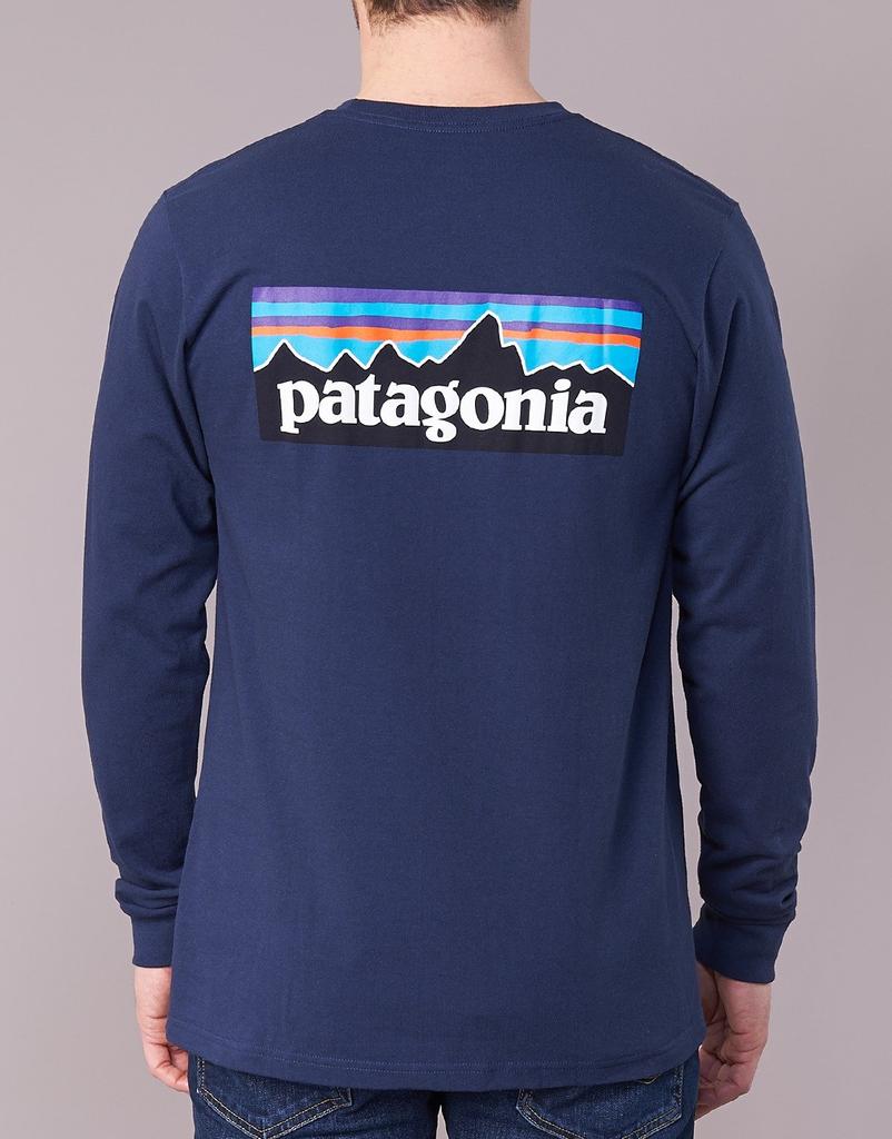 Patagonia Long Sleeve Logo Responsibility Ms Logo CNY S Men's P-6 L/S P-6 Responsibili-Tee
