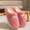 Indoor Home Thick-soled Plush Cotton Slippers for Warmth and Fleece Shoes for Women